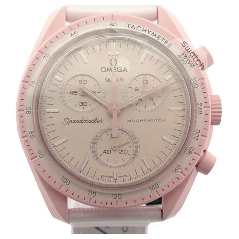 omega pink and white watch|omega speedmaster moonwatch.